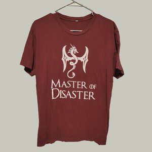 Parody Tshirt ZERTO Master Of Disaster Mens Size Med